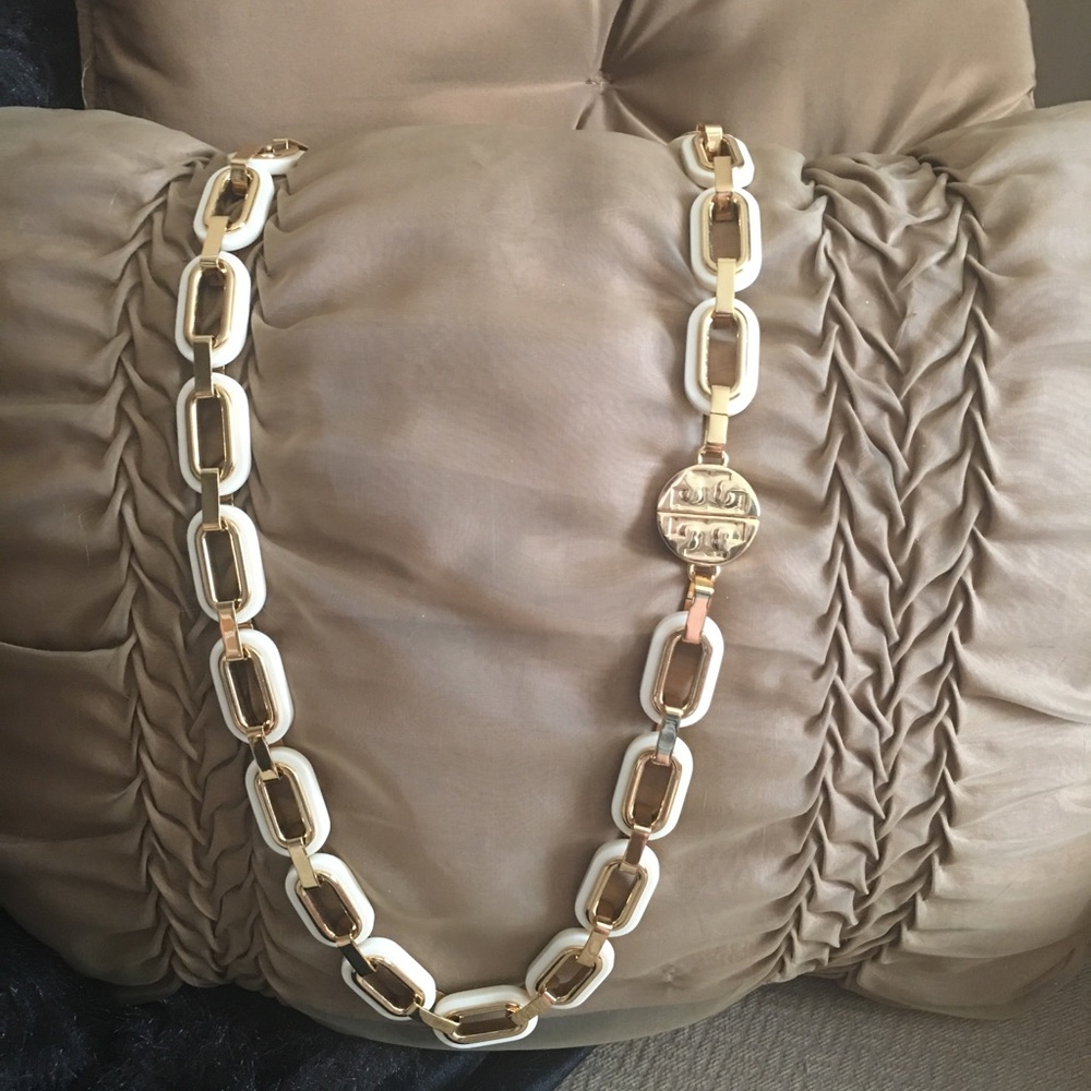Tory Burch gold/cream statement  necklace